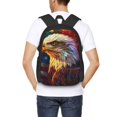 thumbnail image 4 of Disketp Geometric American Bald Eagle Mochila Minimalista de Gran Capacidad, Mochila de Viaje para Escuela, Trabajo o Uso Diario, 4 of 6