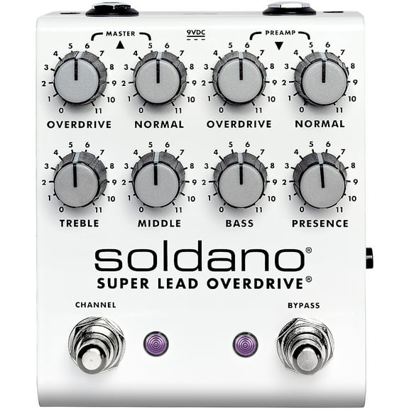 Soldano SLO Plus Dual-Channel Super Lead Overdrive Effects Pedal White