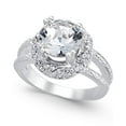 thumbnail image 1 of Charter Club Silver-Tone Crystal Halo Rings, 7, 1 of 1