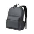 thumbnail image 2 of Mochila Oxford para computadora portátil con puerto de carga USB, resistente al agua, organizador portátil para computadora portátil, para viajes al Gris oscuro, 2 of 8