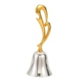 thumbnail image 3 of Campana de Mano Timbre de Llamada Campana Decorativa Timbre de Servicio Fabricada en Aleación de Zinc Fácil de Transportar Adecuada para Bodas Cenas, 3 of 9