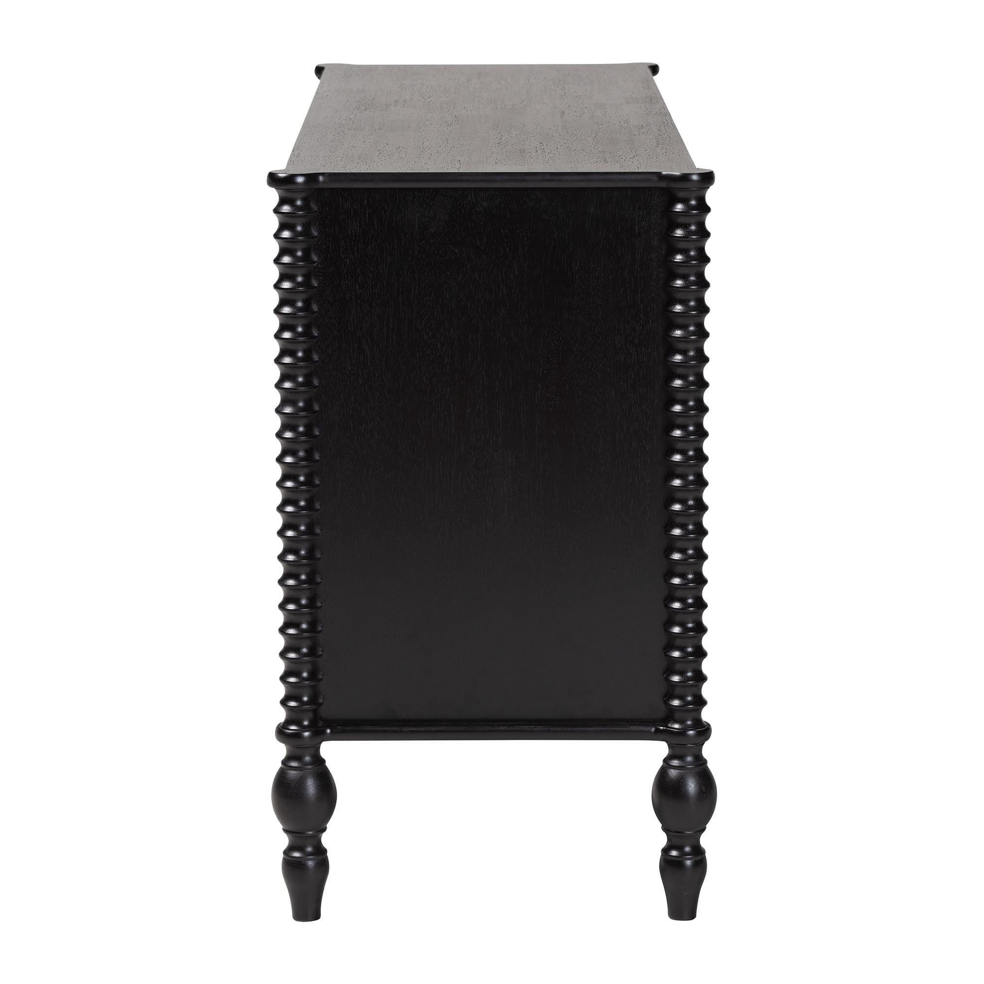 Baxton Studio Callison Farmhouse Dresser, 6-Drawer, Black