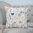 thumbnail image 4 of Watercolor Wildflowers 24x24 Pillow Covers Set of 2, Spring Pastoral Botanical Flowers Throw Pillow Covers Decorative Couch Cushion Case, Microfiber Square Pillowcases for Bedroom Car Living Room, 4 of 7