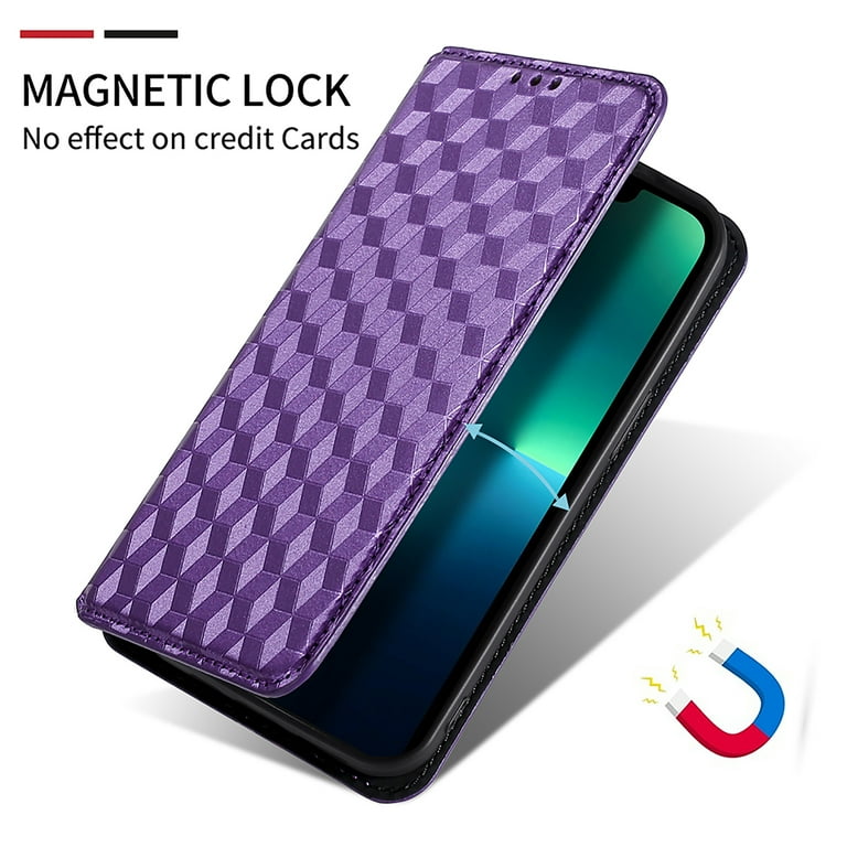 For iPhone 12 Mini Wallet Case with RFID Blocking ID Credit Card