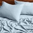 thumbnail image 4 of Bare Home Washed Sheet Set - Premium 1800 Collection - Deep Pocket - 4 Piece - Queen, Summer Sky, 4 of 8