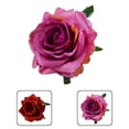 thumbnail image 1 of 50Pcs/Set Artificial Flower Head Vibrant No Water Need Elegant Simulated Rose Flower Head for Gift, 1 of 8