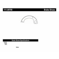 Centric 111.09790 Centric Brake Shoes