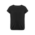 thumbnail image 5 of Spencer Women's Maternity Nursing Top Short Sleeve Maternity Shirt Breastfeeding Tee Shirt Double Layer Pregnancy Shirt Blouse Pregnancy Clothes (Black,M), 5 of 9
