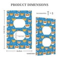 thumbnail image 3 of Balery Corgi Dog Face for Duplex Wall Plates Kit, Electrical Outlet Covers, Standard Size 1-Gang 5.0" x3.0", Electric Receptacle Plug Covers-Style S, 3 of 6