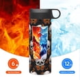 thumbnail image 6 of Fotbe Butterfly Skull Pattern 18oz Sports Insulated Kettle Stainless Steel Sports Insulated Kettle For Running Hiking Cycling Climbing Man'S Woman'S Water Bottle, 6 of 8
