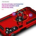 thumbnail image 5 of TASHHAR Samsung Galaxy A15 5G Case with Screen and Lens Protector and Magnetic Ring Mount Kickstand Military Grade Full Body Double Layer Detachable for Galaxy A15 5G Phone - Red, 5 of 7