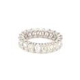 thumbnail image 3 of 5.9 TCW Solid 14 Kt White Gold SI Clarity HI Color Baguette Diamond Proposal Eternity Ring, 3 of 3