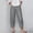 Gray, variant on Women's High Waist Crisscross Detail Cropped Jeans, Casual Fit for Everyday Street Style Wear