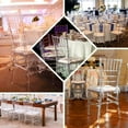 thumbnail image 5 of Efavormart Pack of 12 | Clear Resin Transparent Chiavari Chair Armless Stackable Chairs Crystal Clarity, Invisible Plastic Construction, Unique Style, 5 of 11