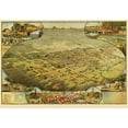thumbnail image 2 of Schmidt 14x11 White Modern Wood Framed Museum Art Print Titled - Phoenix Arizona - Schmidt 1885, 2 of 4