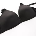 thumbnail image 5 of VISALY T-Shirt Bras Wireless Bras One Fab Fit Underwire Bra Push Up T Shirt Bra Modern Demi Bra Lightly Padded Bra With Convertible Straps Spaghetti Strap Bra Comfortable Bras Bras For Women Black XL, 5 of 6