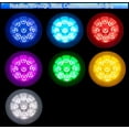 thumbnail image 3 of 2 Solar Powered RGB Color Spotlight LED Lights - Color Changing Ground Lights - 7 Color Changes Outdoor/Indoor Waterproof Garden Landscape Yard Lights, 3 of 7