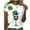 Green#4, variant on Women's St.Patrick's Day Clover Print Tie Dye Round Neck Short Sleeve T-Shirt Festival Costume Top Stretchy Soft Breathable S-3XL