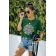 thumbnail image 4 of ABPHQTO Camiseta gráfica de manga corta con estampado de coche de leopardo caqui Happy Camper para mujer, 4 of 5