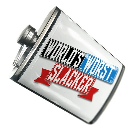 

NEONBLOND Flask Funny Worlds worst Slacker