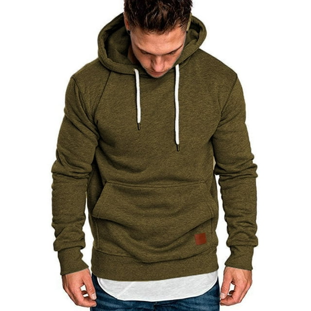 Sweat à Capuche Décontracté pour Hommes Slim Fit Sweat à Capuche Chandail Haut Chaud