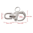 thumbnail image 4 of Stainless Steel Rotary Quick Buckle Spring Hand Pull Quick Release Buckle Outdoor Boat Rigging Diving Accessories Sliver, 4 of 11