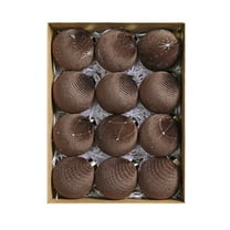 12 Pcs Velvet Christmas Ball Ornament 3.14 Inch Flocked Christmas Hanging Ball for Tree Shatterproof Plastic Velvet Balls Ornament for Xmas Tree Holiday Home Party Decoration