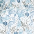 thumbnail image 3 of Levtex - Galapagos - Quilted Throw - 50x60in. - Coastal - Blue, Grey, Taupe and White - Reversible Pattern - Cotton Fabric, 3 of 3