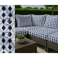 thumbnail image 7 of Soimoi Printed Waterproof Taffeta Fabric - Blue Geometric Theme | 56" Wide | For Outdoor Cushions, Awnings, Table Covers & Upholstery Projects, 7 of 7
