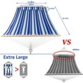thumbnail image 6 of SUNCREAT Quilted Fabric Hammock, Max 475lbs Capacity, Blue Stripes（Stand Is Not Include）, 6 of 9