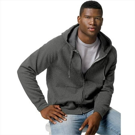 Hanes N280 Adult Nano Sweats Zip Hoodie Sweatshirt Size - Extra Large ...