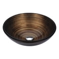 thumbnail image 5 of Anzzi S205 Gardena 16-1/2" Circular Glass Vessel Bathroom Sink - Radial Umber, 5 of 5
