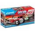 thumbnail image 1 of Playmobil Starter Pack Hot Rod, 1 of 6