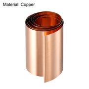 Copper Sheet Roll, Metal Foil Plate 1000mm x 60mm x 0.4mm, 1 Pack