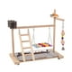 thumbnail image 3 of Parque de juegos para loros, soporte de juego para loros, juguete de ejercicio, gimnasio para pájaros, soporte de madera para agapornis, cotorras,, 3 of 9