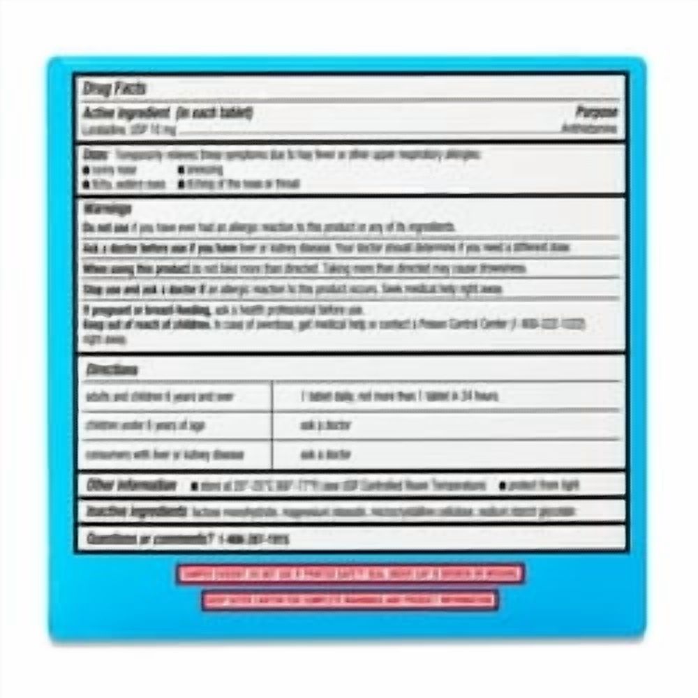 Equate Alivio de Alergias de Todo el Día Sin Somnolencia con Loratadina 10 mg, Tabletas Antihistamínicas, 300 Unidades, Comparar con Ingrediente Activo de Claritin 24 Hour 2