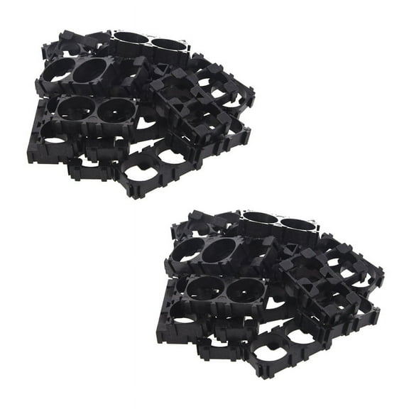 40x 18650 Lithium Battery Double Holder Bracket for DIY Cell Pack Black