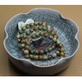 thumbnail image 4 of Natural Rhyolite Jasper Gemstone 8mm Round Beads Stretch Bracelet 7" Unisex, 4 of 5