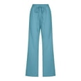 thumbnail image 4 of Bigersell Work Jeans for Men Jeggings Discount Ladies Jeans High Waisted Straight-Leg Denim Pants Button Closure Ripped Pull On Jeans Female Straight Mid Waist Long Pants Style J-45 Sky Blue 3XL, 4 of 6