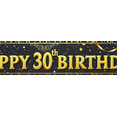 thumbnail image 4 of Gorgeous Black Background Happy 30th Birthday Banner with Golden Balloons Fireworks Party Supplies Photography Props Birthday Decoration Backdrop Party Decor, 4 of 8