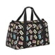 thumbnail image 2 of Balery Colorful Retro Tape Bolsa de Gimnasio para Mujeres, Bolsa de Viaje con Bolsillo Húmedo, Bolsa de Fin de Semana para Mujeres, Bolsa de Viaje Resistente al Agua, 2 of 7
