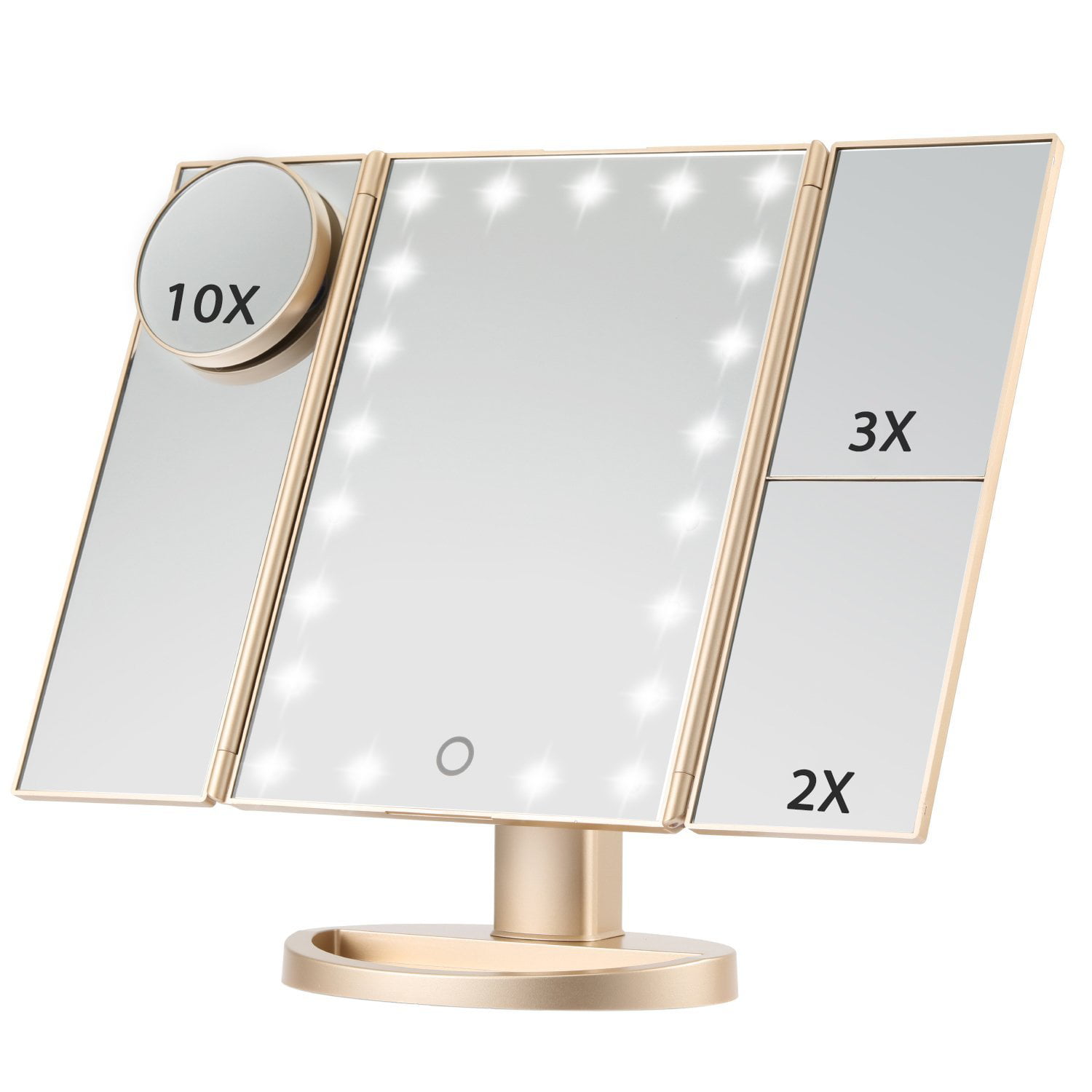 Led Lighted Makeup Mirror, Magicfly 10X 3X 2X 1X
