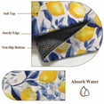 thumbnail image 6 of Yellow Lemon Area Rug 5x8 FT, Non Slip Bedroom Throw Carpet, Blue Leaf Vintage Botanical Summer Spring Washable Soft Floor Carpet Non-Shedding Rug for Living Room Nursery Dorm Office, 6 of 9