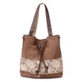 thumbnail image 1 of Bolso Hombro Mano Lona para Mujer Exquisito Regalo Cumpleaños Compras Escuela, 1 of 7