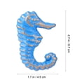 thumbnail image 2 of FUTUREORYY Lot de 1 Boutons Océan en Forme de Hippocampe - Bleu Rétro pour Porte d'Armoire, 2 of 7