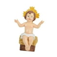 thumbnail image 4 of Nativity Figurine Child Jesus Statue Collectible Figure Detailed Resin Craft for a Religious Inspiration Gift, 4 of 9