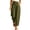 Army Green, variant on Women Elastic Waist Loose Barrel Pants Big Square Patch Pockets Pull On Relaxed Fit For Backyard Parties And Casual Neighborhood Gatherings Brown S