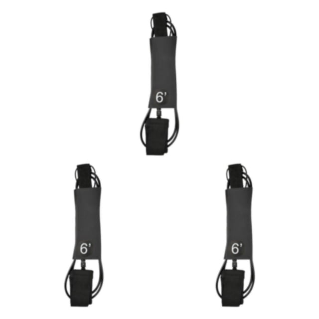 relayinert 1/2/3/5 Leg Rope Paddleboard 7mm Thick Foot Rope Tether Shortboard Surfboard Leash 6ft 3PCS