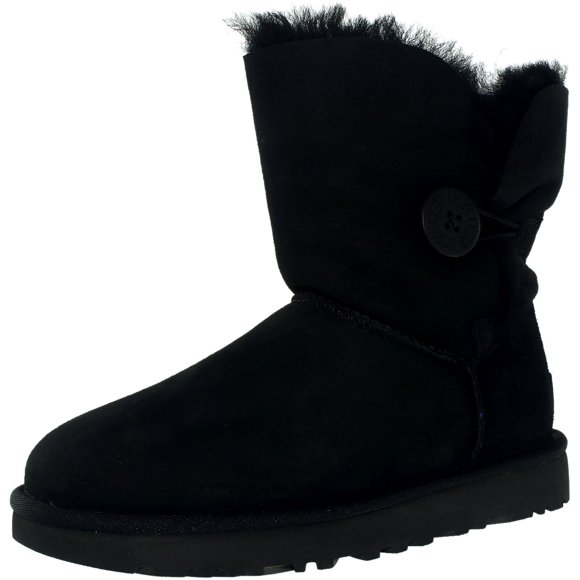 Ugg Bottes Hautes en Peau de Mouton Noires pour Femmes Bailey Button II - 6M