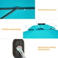thumbnail image 3 of ACEGOSES LED 9ft Aluminum Patio Market Circle Outdoor Umbrellas with Solar Lights and Sturdy Ribs,Lake Blue, 3 of 8